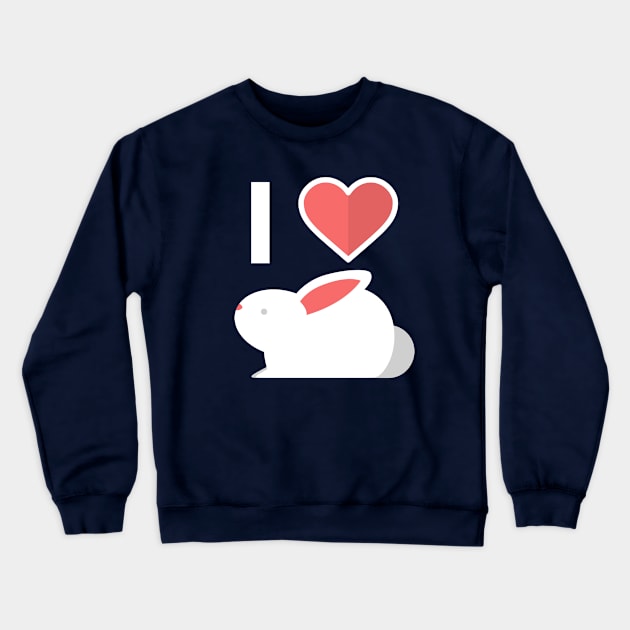 Rabbit Love Crewneck Sweatshirt by shohratkamalov